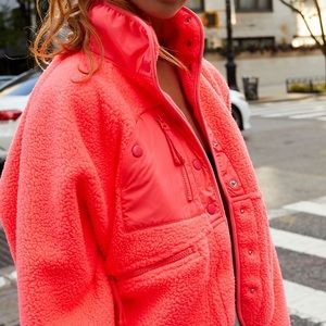 Free People Hit The Slopes Fleece Jacket
